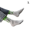 green drip crew socks