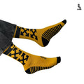 Off white yellow crew socks