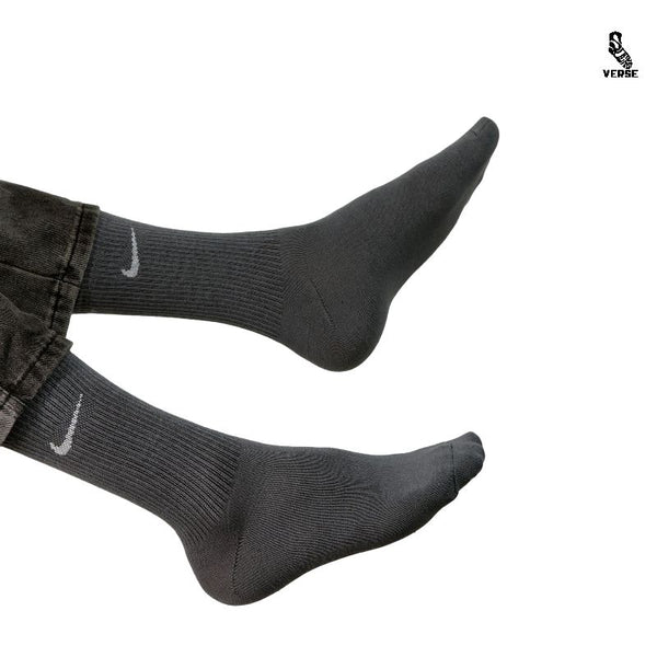 Nike grey crew socks