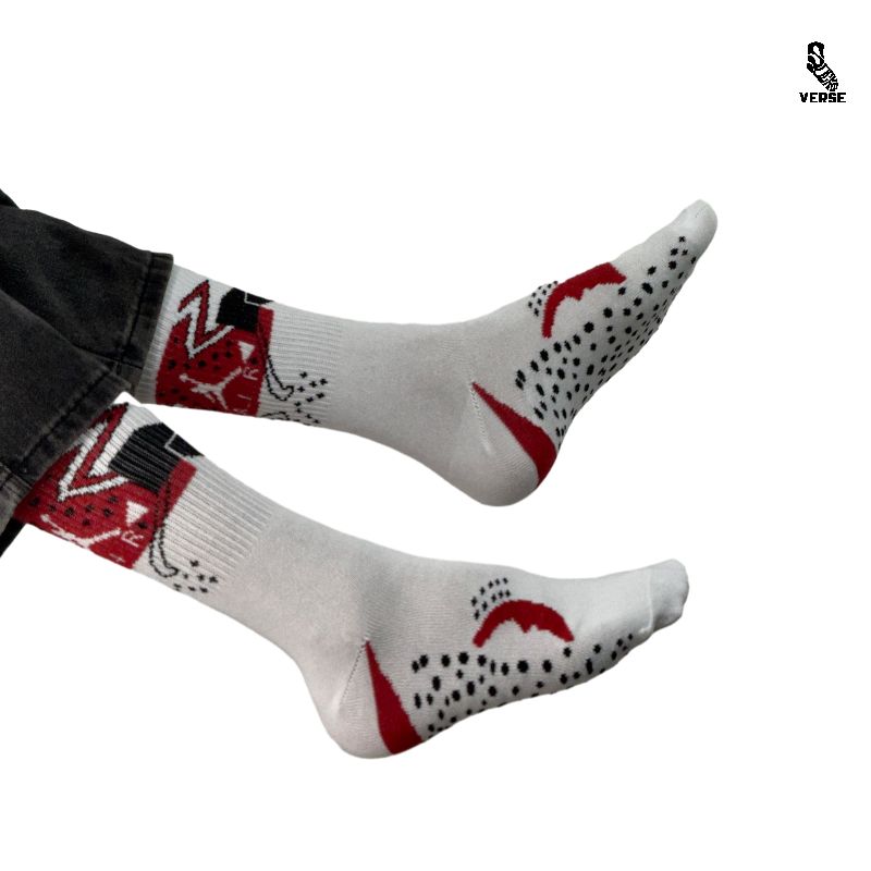 Air white crew socks