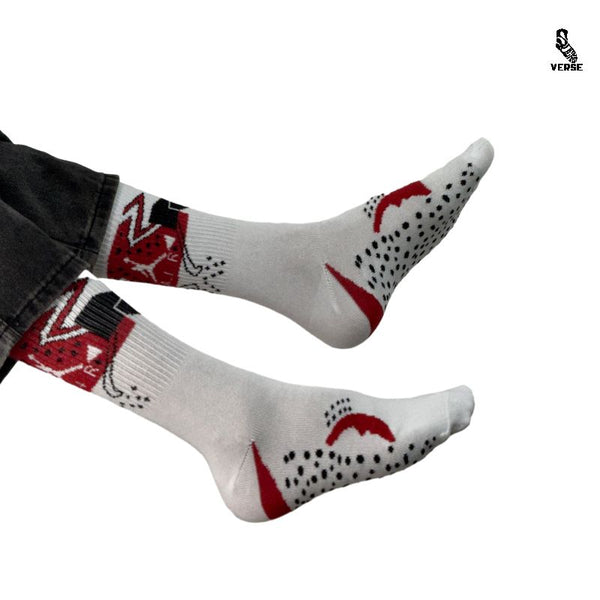 Air white crew socks